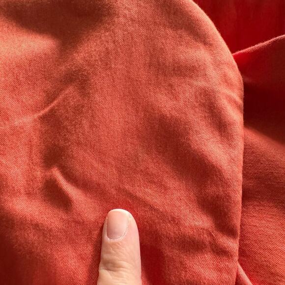 Lafayette 148 New York Orange Mercer Skinny Ankle Pants Slacks Peach Rose Size 6 - Picture 13 of 13